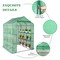 Black Iron Pipe Steeple Greenhouse with 8-Piece Grid Flower Stand